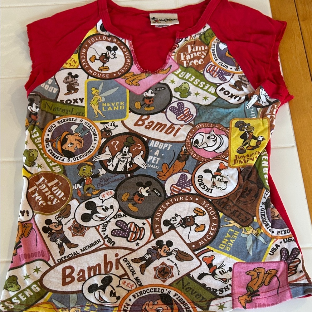 Disney Bambi and Friends Kids Tee - Red and Multicolor